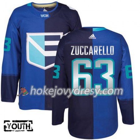 Dětské Hokejový Dres Evropy Mats Zuccarello 63 Světový pohár v ledním hokeji 2016 Modrá Premier